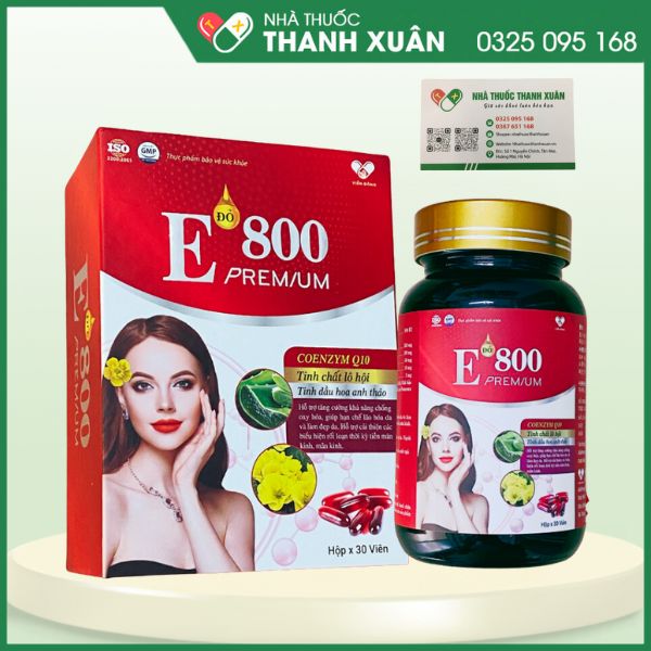 E Đỏ 800 Premium - Hạn chế lão hoá da, sạm da, làm đẹp da